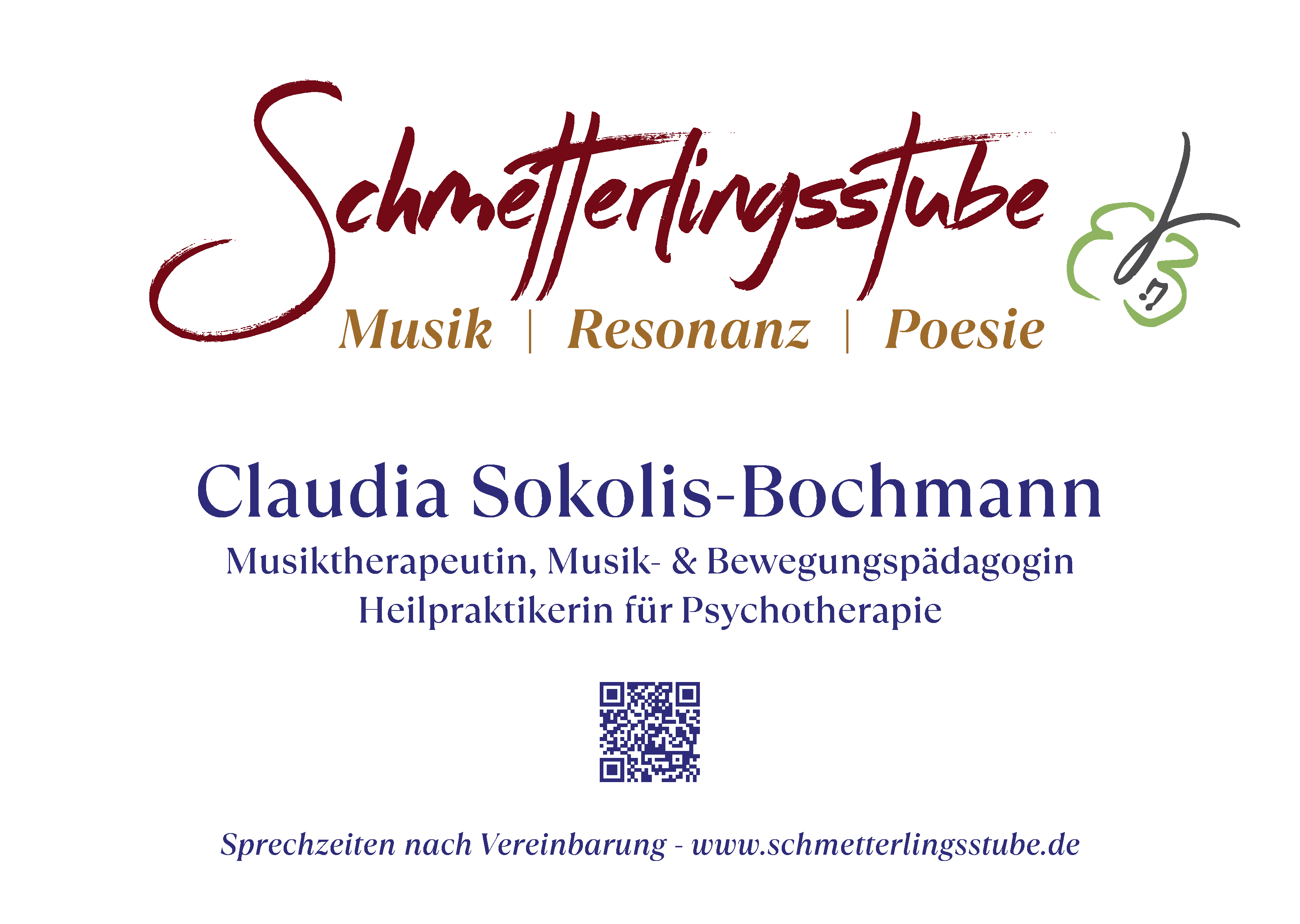 Praxisschild Schmetterlingsstube